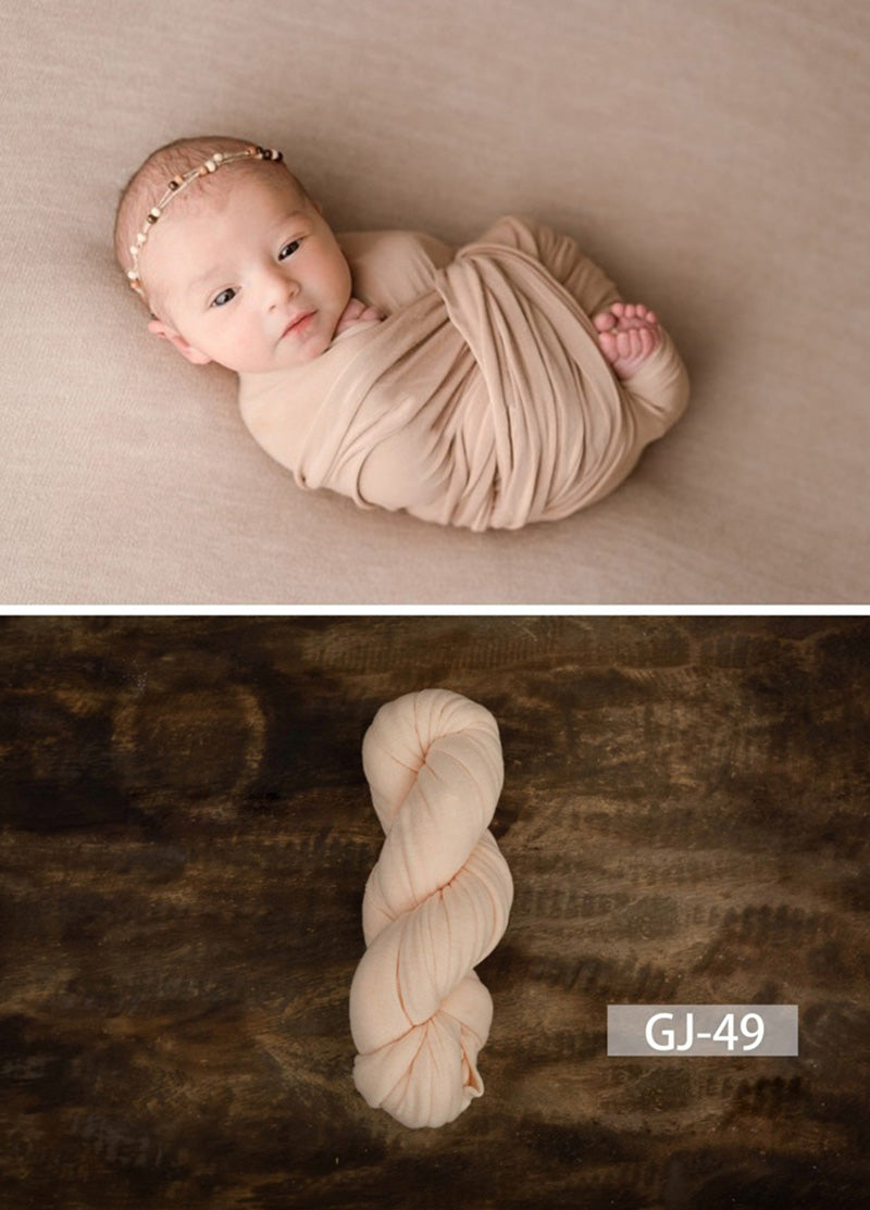 Newborn Photography Solid Color Soft Twine Wrap GJ