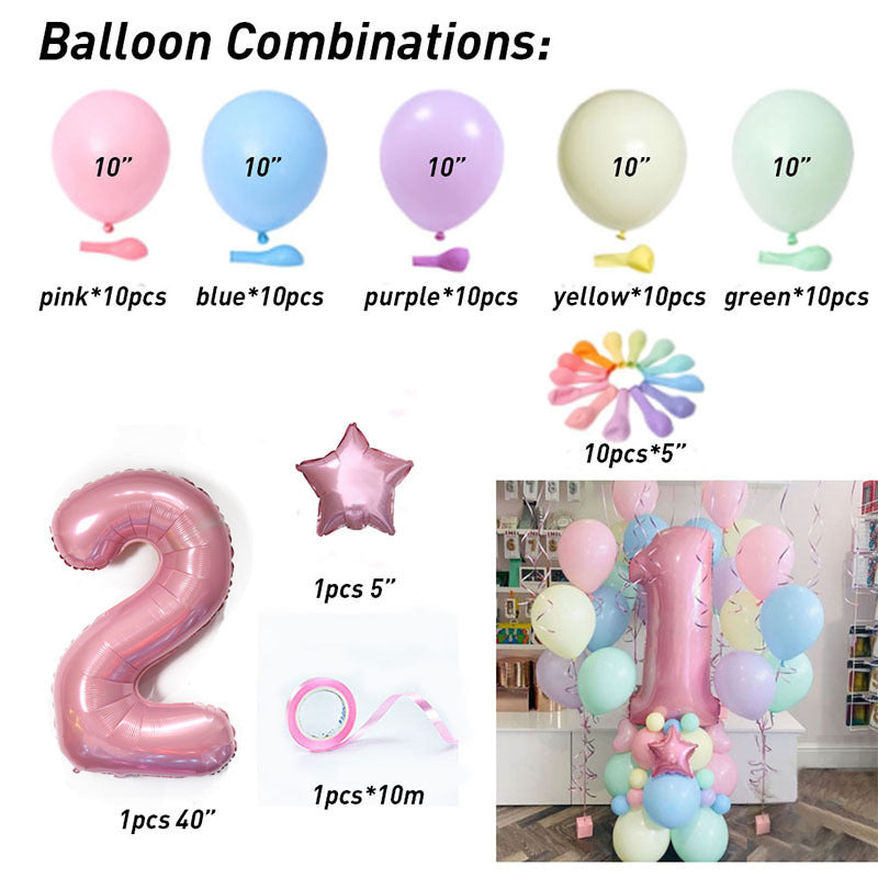 Macaron Latex Balloon Birthday Weekend Full Moon Party Decoration BA2