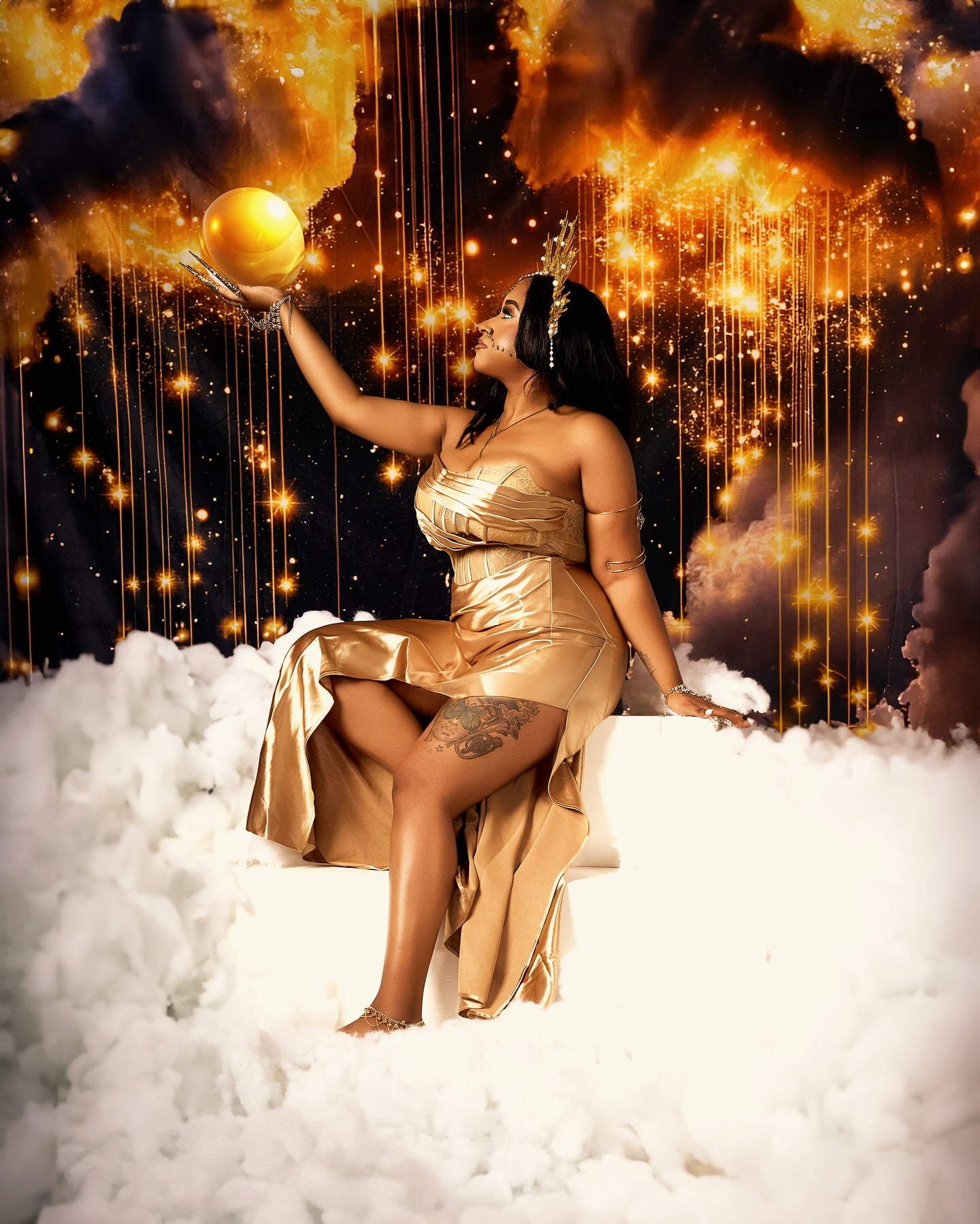 Starry Backdrop Dark Sky Sparkle Cloud Backdrop UK GQ5-64