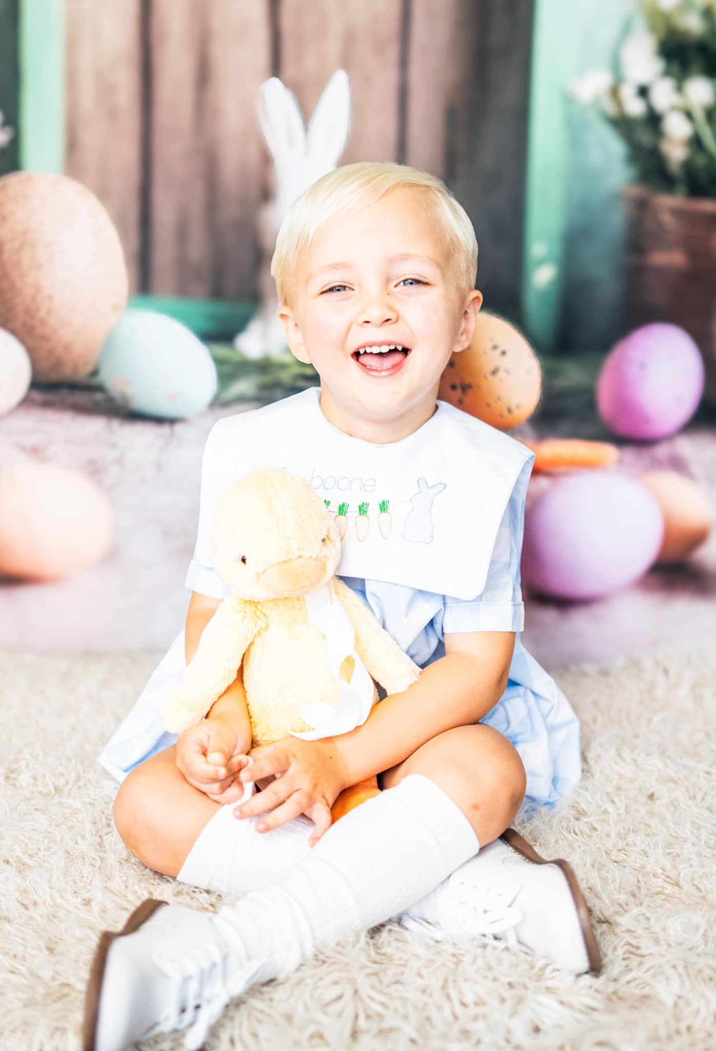 Easter Photo Backdrop Enchanted Green Door Bunny Backdrop UK CSH2-96