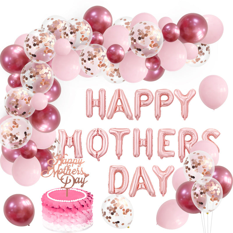 Mother's Day Set Balloon Chain Latex Arch Decoration BA7