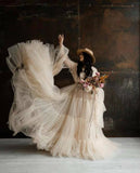 Gorgeous Tulle Princess A-Line Maternity Photography Dress RB17