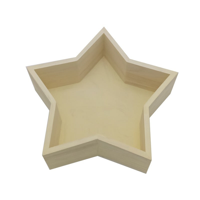 DBackdrop Wooden Star Shaped Newborn Photography Props SYPJ3（brown、yellow、white）