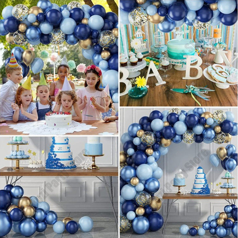 Blue Metallic Balloon Chain Birthday Party Decoration BA9