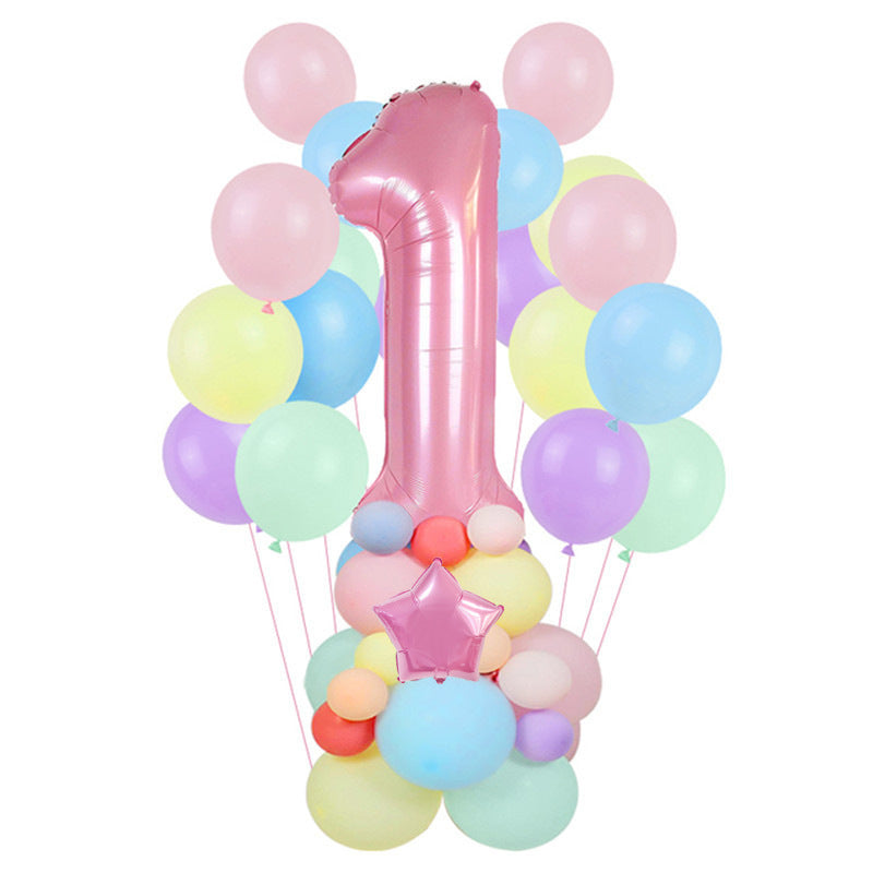 Macaron Latex Balloon Birthday Weekend Full Moon Party Decoration BA2