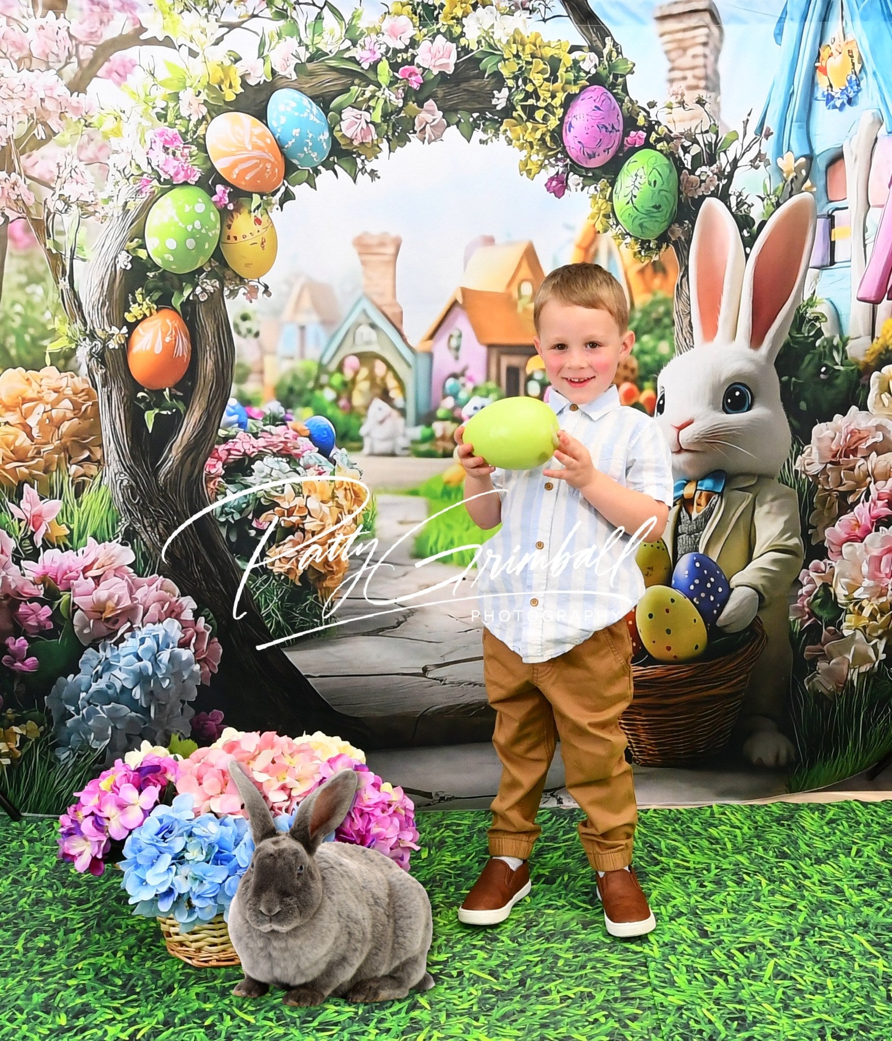 Easter Backdrops Ideas Bunny Arch Flower Garden Backdrop UK BRP12-739
