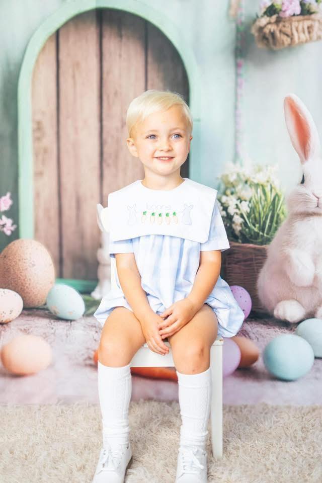Easter Photo Backdrop Enchanted Green Door Bunny Backdrop UK CSH2-96