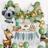 Animal Birthday Party Balloon Chain Tropical Green Jungle Arch Set BA32