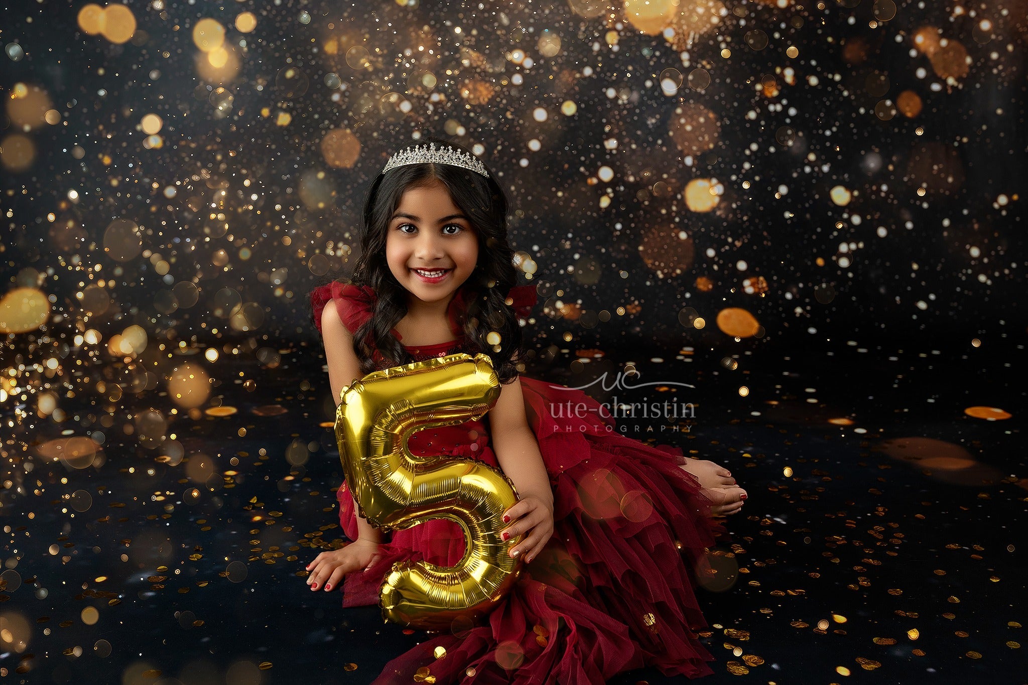 Glitter Bokeh Backdrop Golden Sparkling Glitter Lights Bokeh Backdrop UK MRR9-54