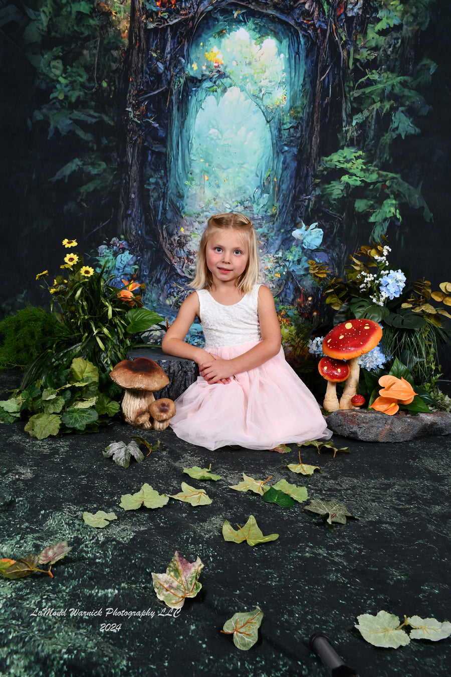 Mystic Forest Fairy Tale Door Photography Backdrop UK M-79