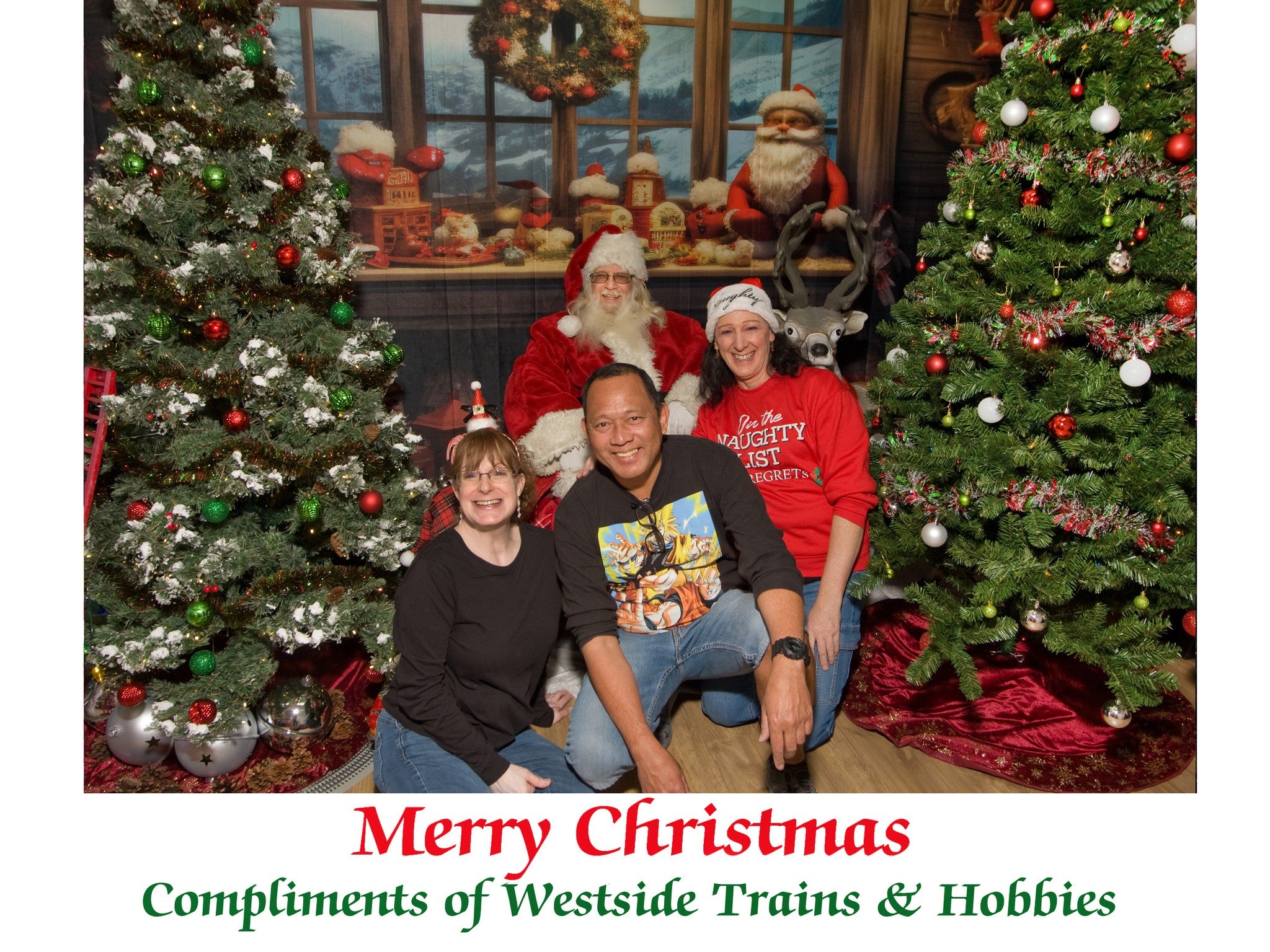 Santa Claus Workshop Christmas Backdrop UK RR7-794