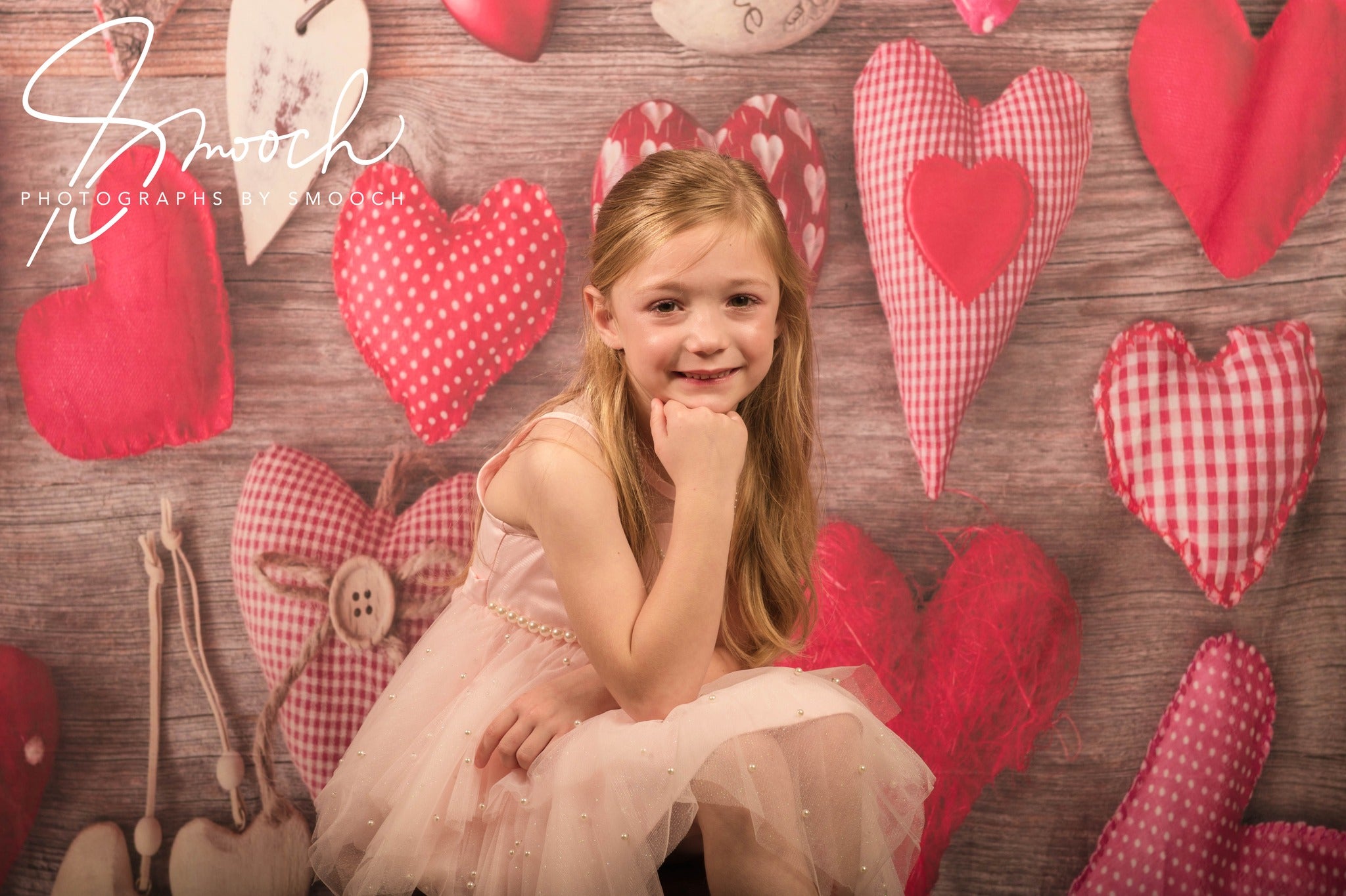 Red Love Heart backdrop UK for Photography Sd-2668