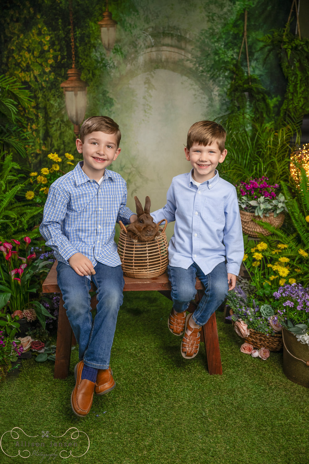 Enchanted Forest Backdrop Magical Misty Arch Lanterns Forest Backdrop UK MRR9-94