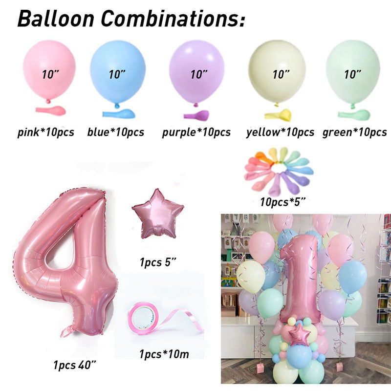 Macaron Latex Balloon Birthday Weekend Full Moon Party Decoration BA2