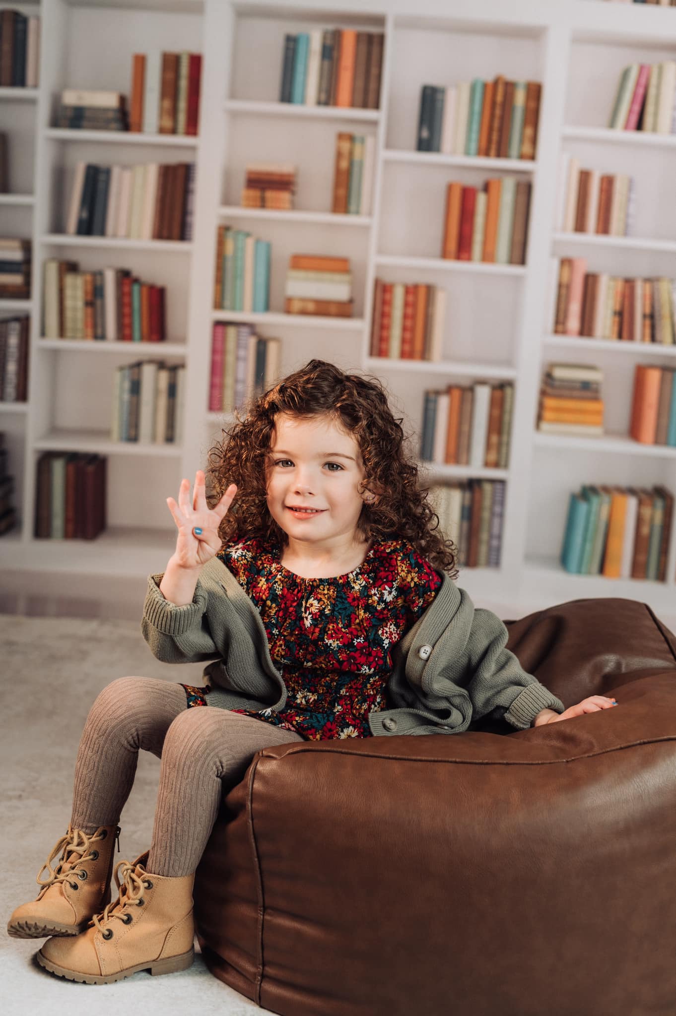 Bookshelf  backdrop UK for School Photography GX-1029