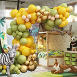 Avocado Olive Green Forest Animal Vintage Balloon Chain BA24
