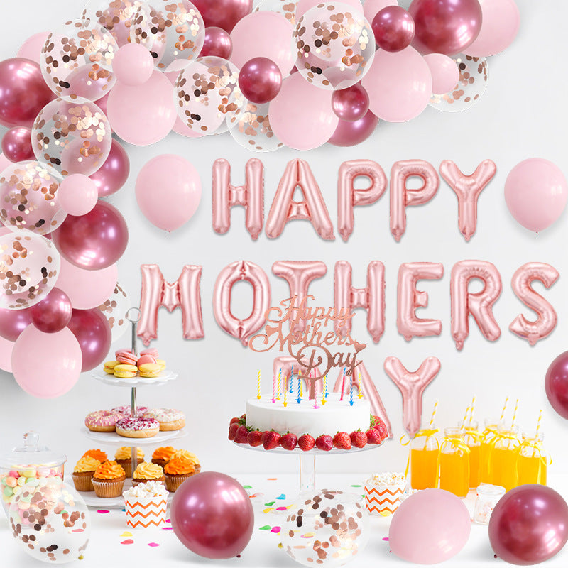 Mother's Day Set Balloon Chain Latex Arch Decoration BA7