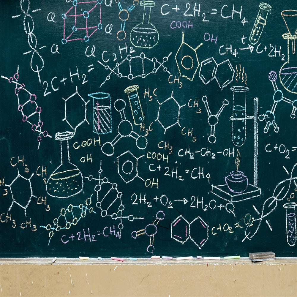 Chemical Formula Blackboard Back to School Backdrop UK BRP7-31