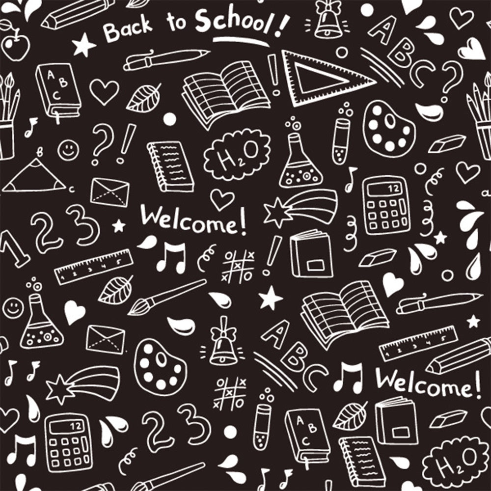 Welcome Back to School Photography Backdrop UK BRP7-24