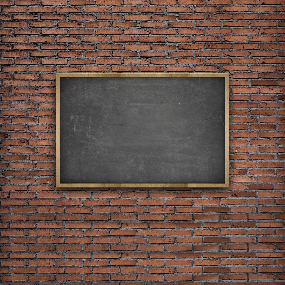 Chalkboard Brick Wall Back to School Backdrop UK BRP7-15