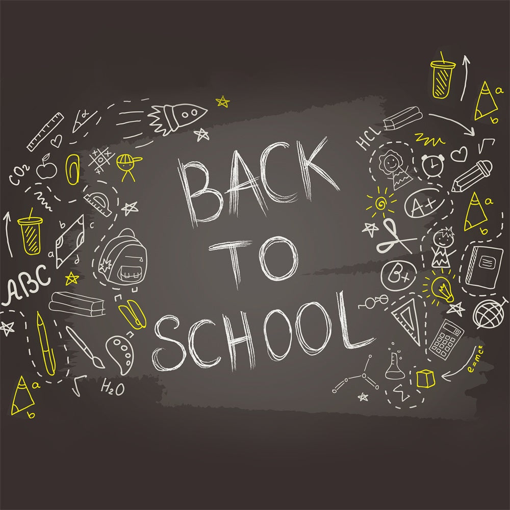 Blackboard Graffiti Back to School  Backdrop UK BRP7-40