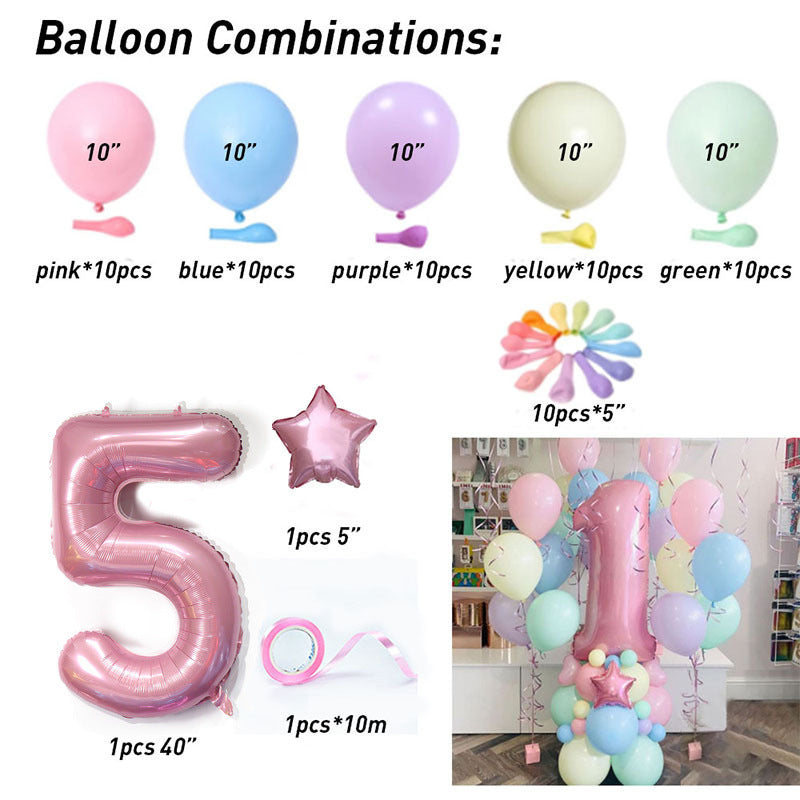 Macaron Latex Balloon Birthday Weekend Full Moon Party Decoration BA2