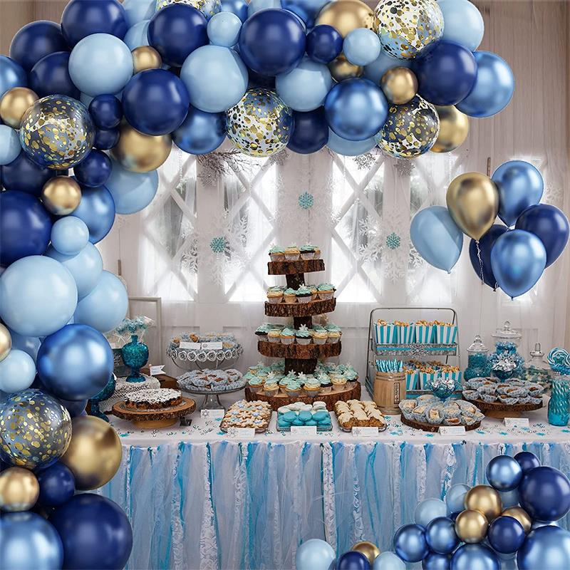 Blue Metallic Balloon Chain Birthday Party Decoration BA9