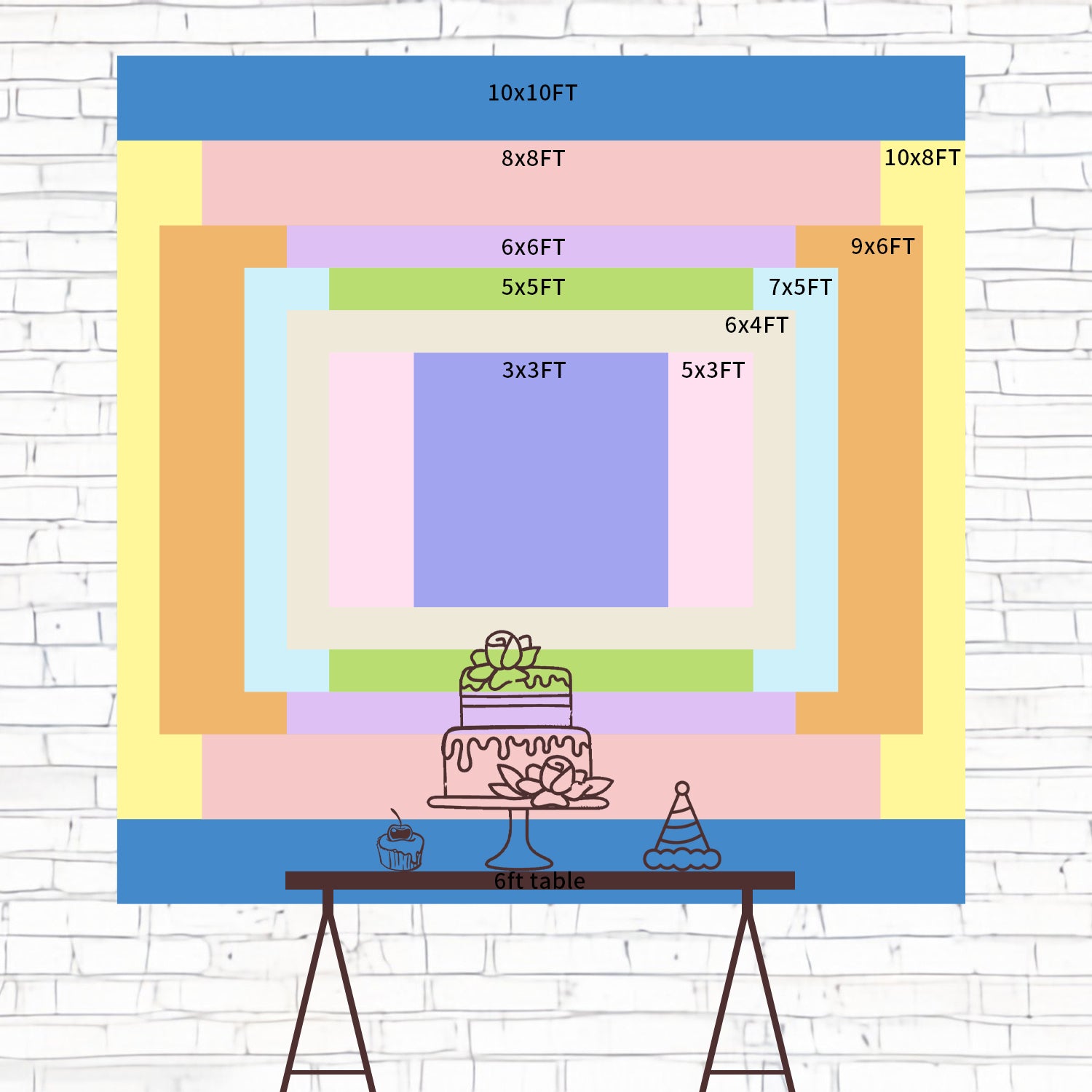 Happy Mothers Day Backdrop Bloom Frame Custom Backdrop UK CSH3-214