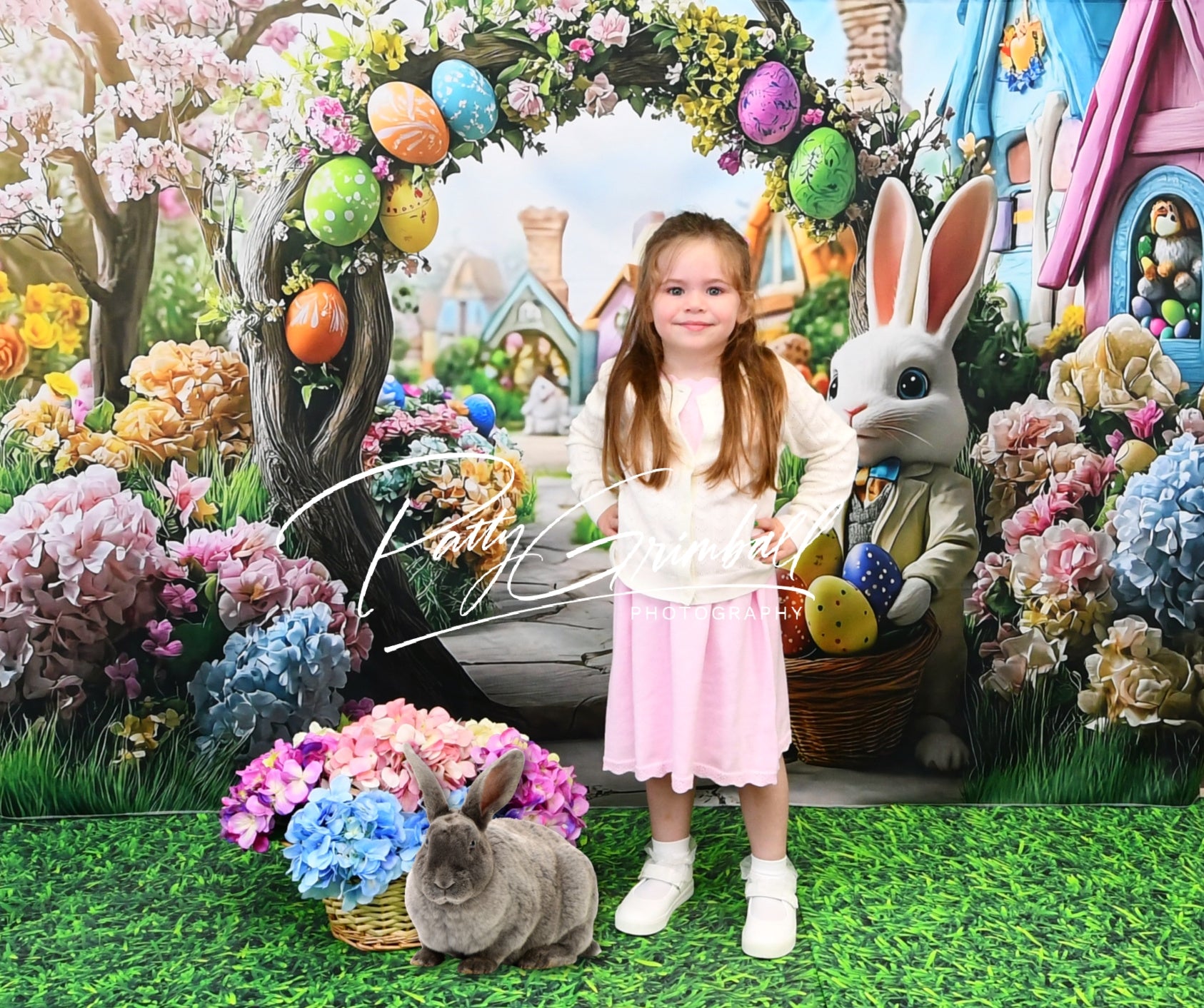 Easter Backdrops Ideas Bunny Arch Flower Garden Backdrop UK BRP12-739