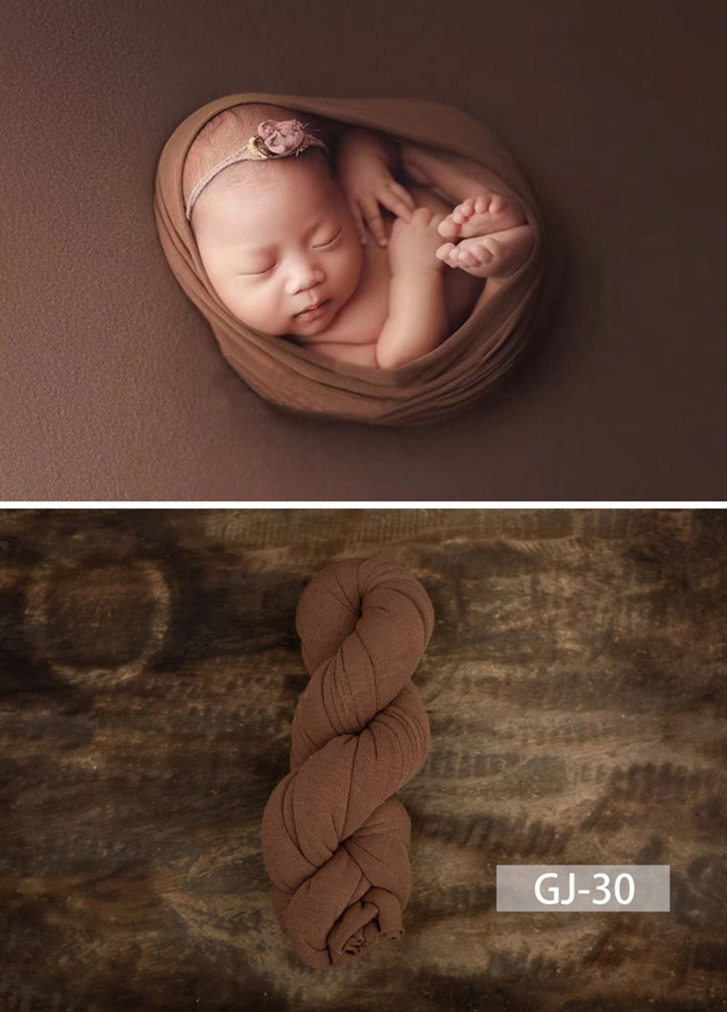 Newborn Photography Solid Color Soft Twine Wrap GJ