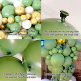 Vintage Avocado Green Arch Balloon Garland Birthday Party Venue Decoration BA29