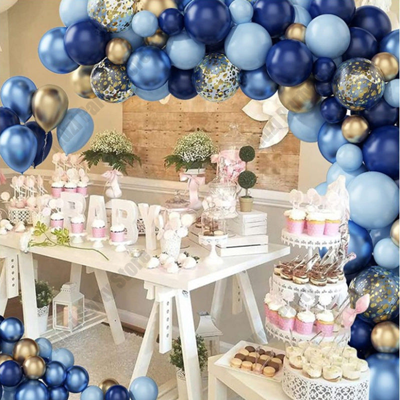 Blue Metallic Balloon Chain Birthday Party Decoration BA9