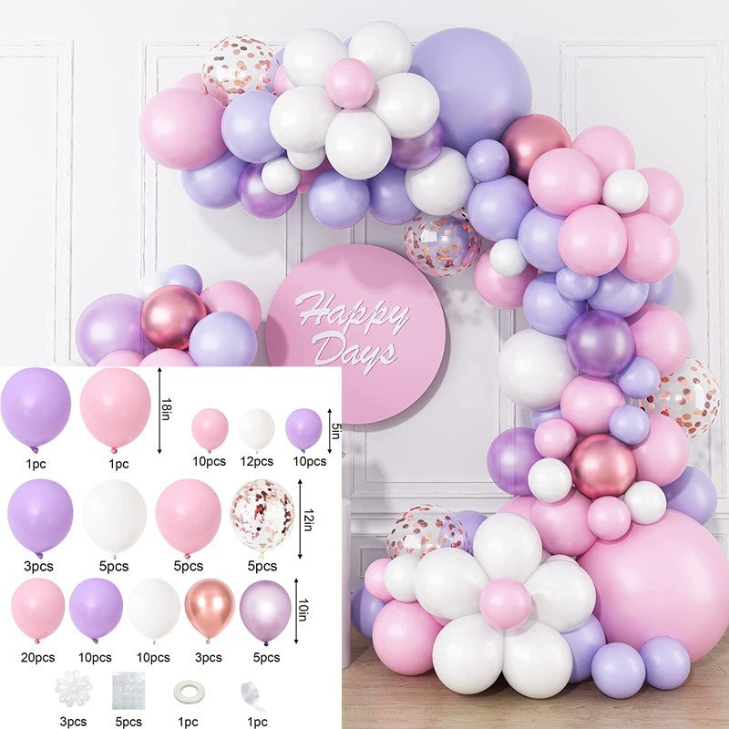 Colorful Macaron Daisy Balloon Chain BA23