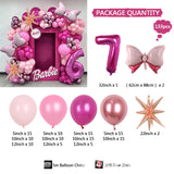 Pink Barbie Skateboarder Sound Vintage Style Girl Birthday Party Balloon Decoration BA38