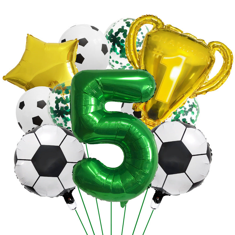 32" Digital Football World Cup Theme Balloon Set Trophy Party Decoration BA47