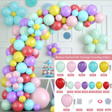Colorful Macaron Daisy Balloon Chain BA23
