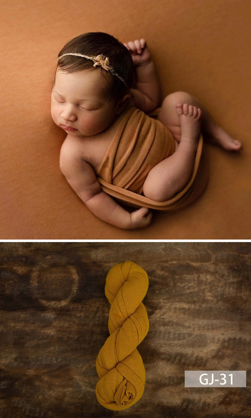 Newborn Photography Solid Color Soft Twine Wrap GJ