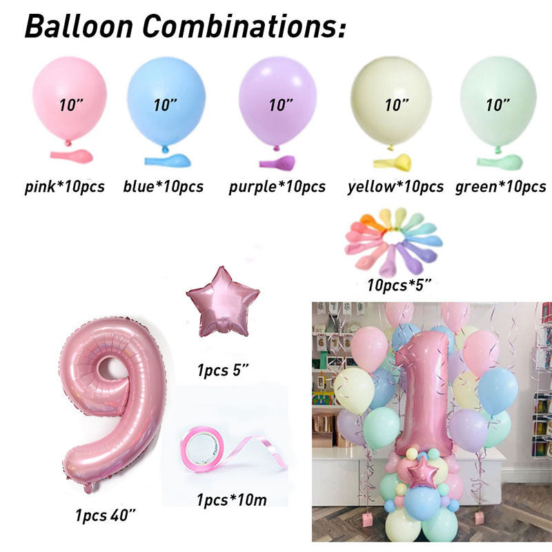 Macaron Latex Balloon Birthday Weekend Full Moon Party Decoration BA2