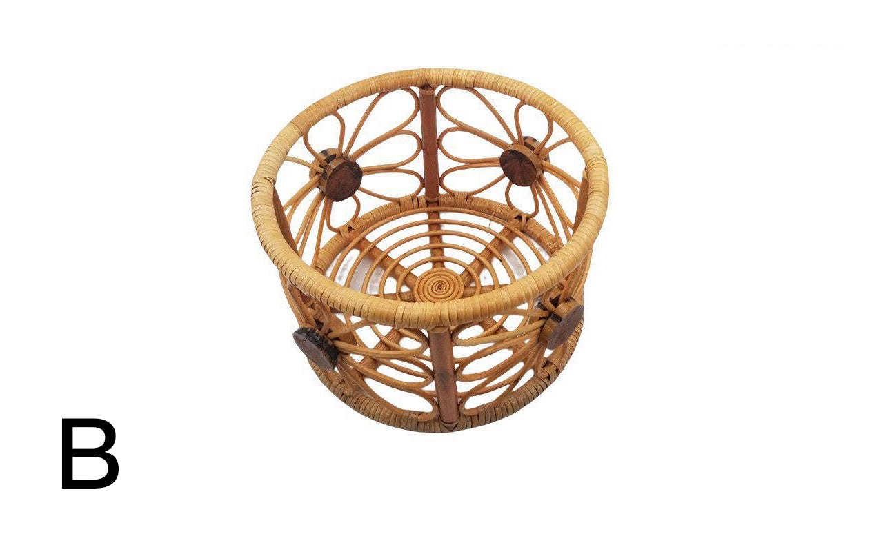 DBackdrop Bamboo Basket Newborn Photo Prop SYPJ9