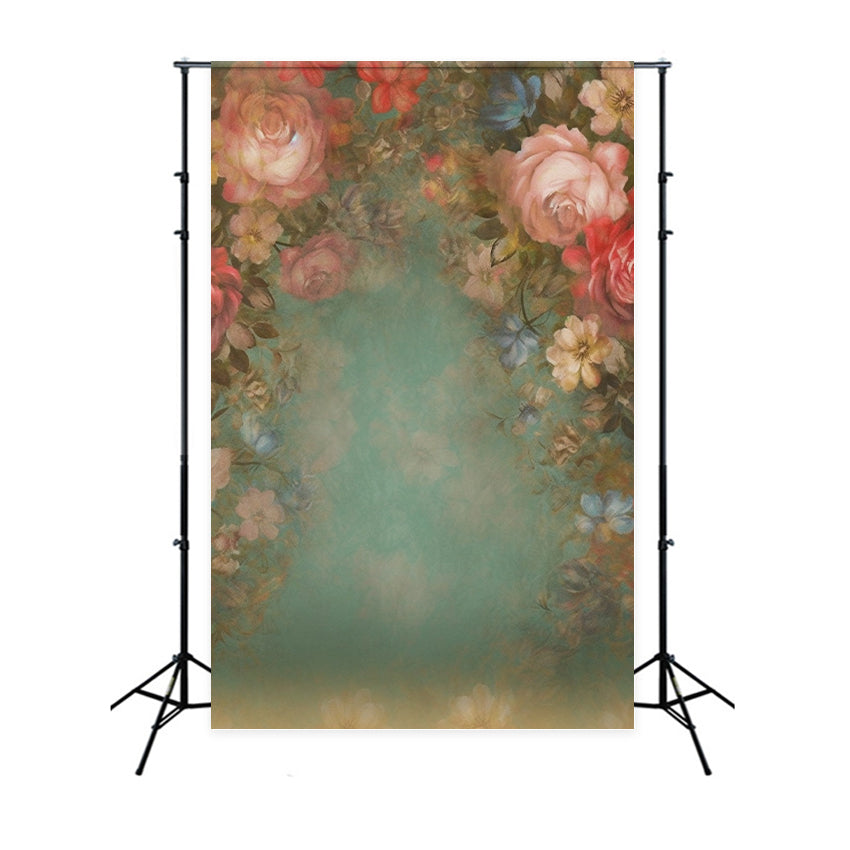 Photography Portrait Backdrops Floral Themed Wall Backdrop UK BRP-11-645