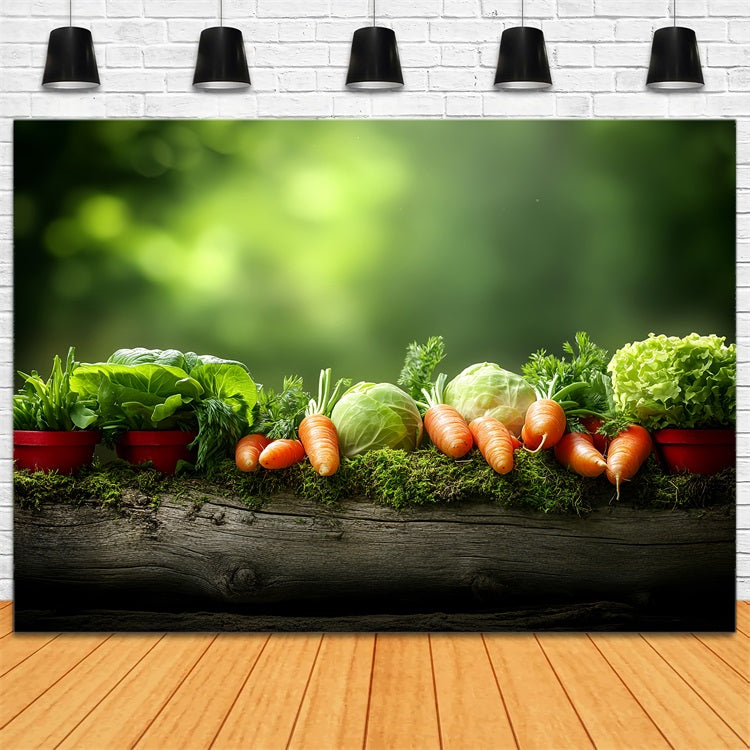 Spring Photography Backdrops Fresh Vegetable Display Backdrop UK BRP1-1