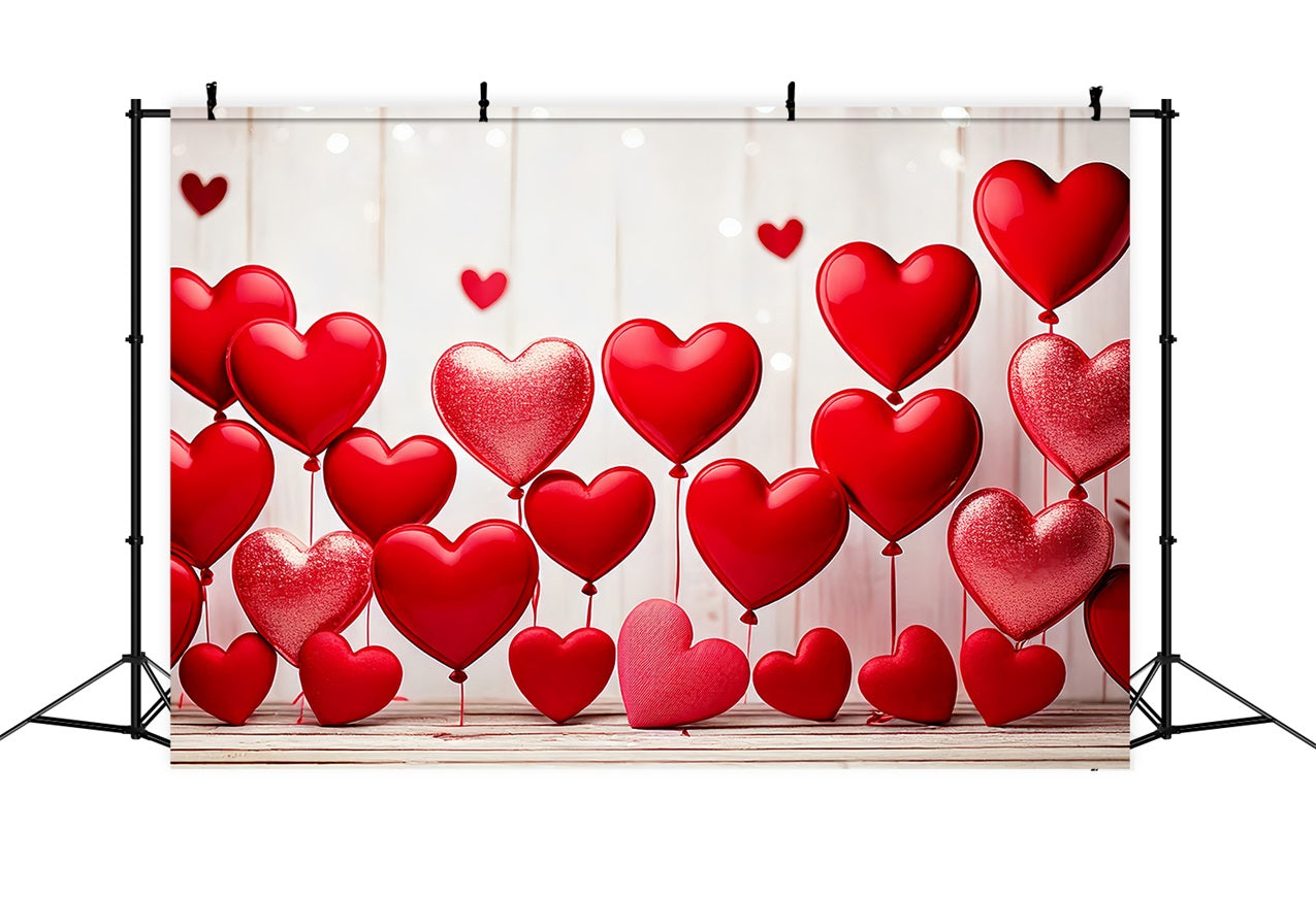 Valentine Backdrop Photography Red Heart Balloon Display Backdrop UK BRP1-105