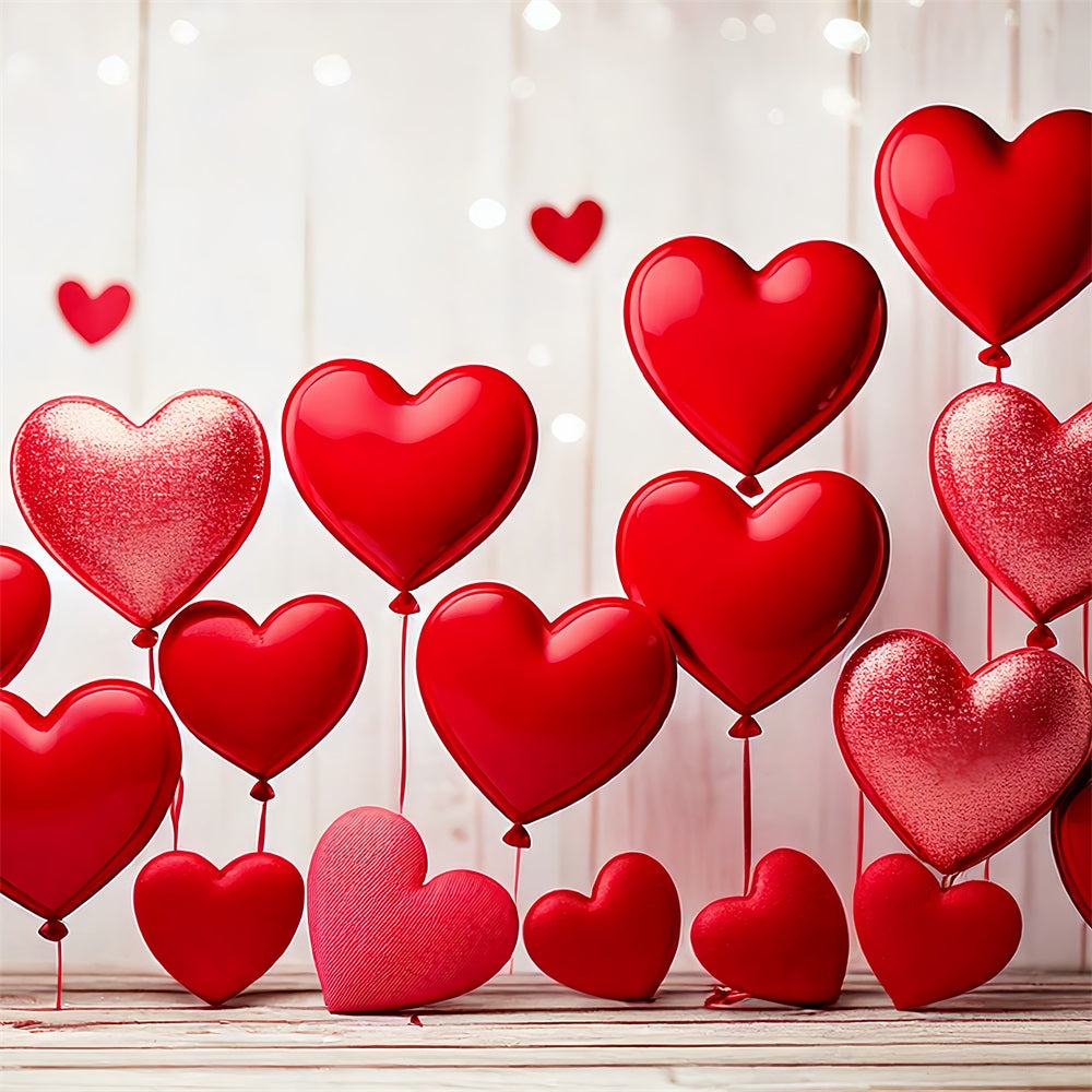 Valentine Backdrop Photography Red Heart Balloon Display Backdrop UK BRP1-105