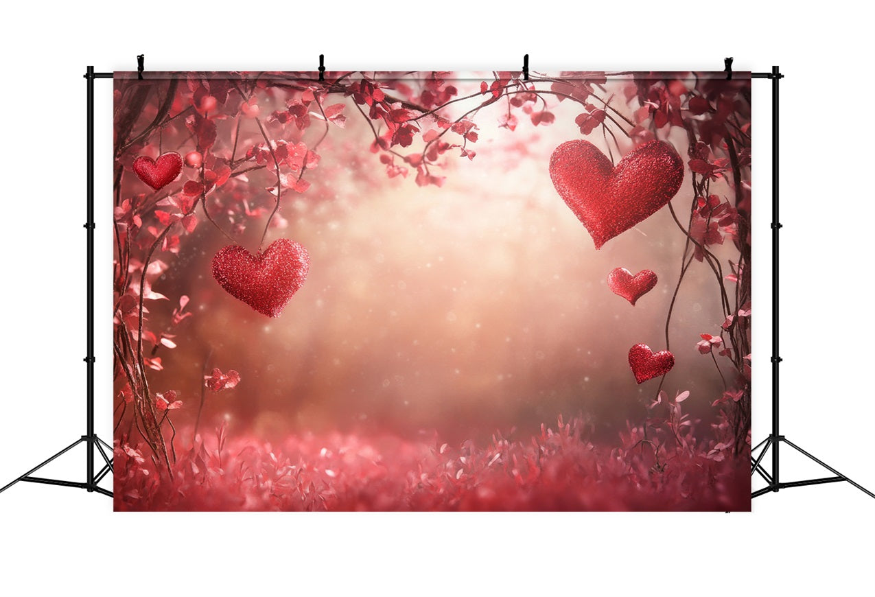 Valentine Backdrop Photography Heart Sparkles Dreamy Backdrop UK BRP1-118