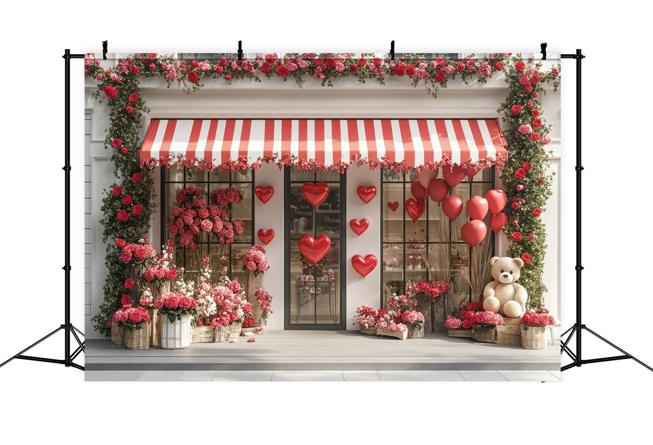 Valentine's Backdrop Rose Ivy Window Display Backdrop UK BRP1-166