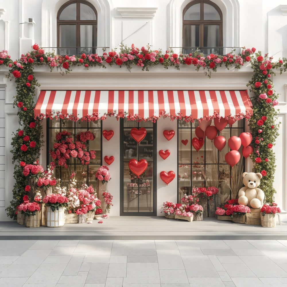 Valentine's Backdrop Rose Ivy Window Display Backdrop UK BRP1-166