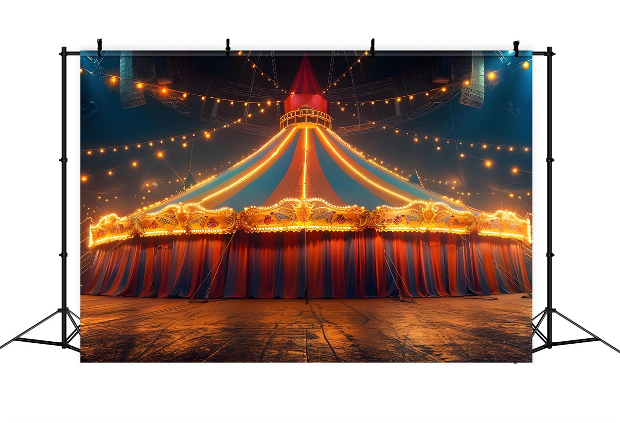 Circus Themed Backdrops Carnival Tent Starlit Backdrop UK BRP1-178