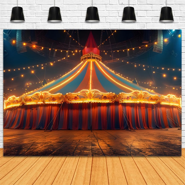 Circus Themed Backdrops Carnival Tent Starlit Backdrop UK BRP1-178