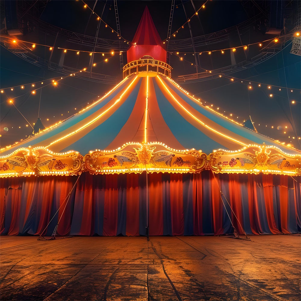 Circus Themed Backdrops Carnival Tent Starlit Backdrop UK BRP1-178