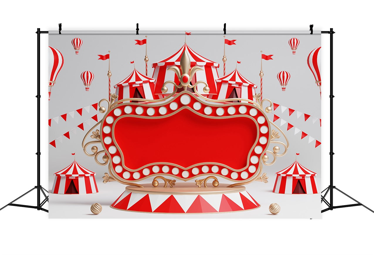 Carnival Tent Backdrop Decoration Stage Red Frame Backdrop UK BRP1-195